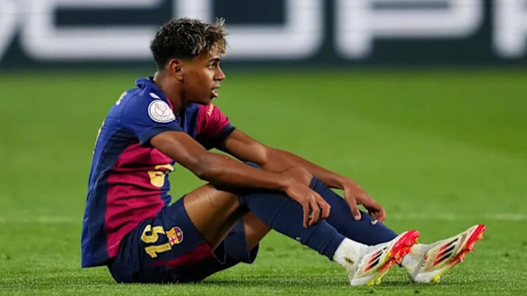 غیبت لامین یامال در بازی بارسا مقابل والنسیا