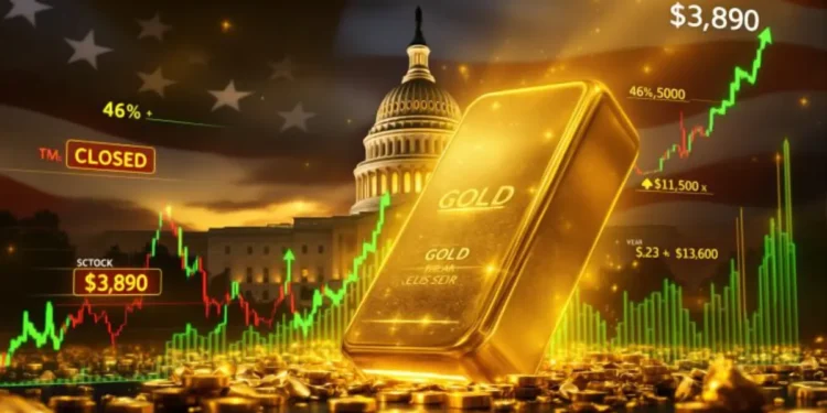 طلای جهانی اوج گرفت؛ تاثیر تعطیلی دولت آمریکا