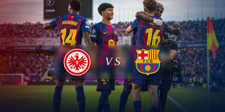 بازی بارسلونا و آینتراخت فرانکفورت | ساعت بازی، ترکیب و آمار دو تیم